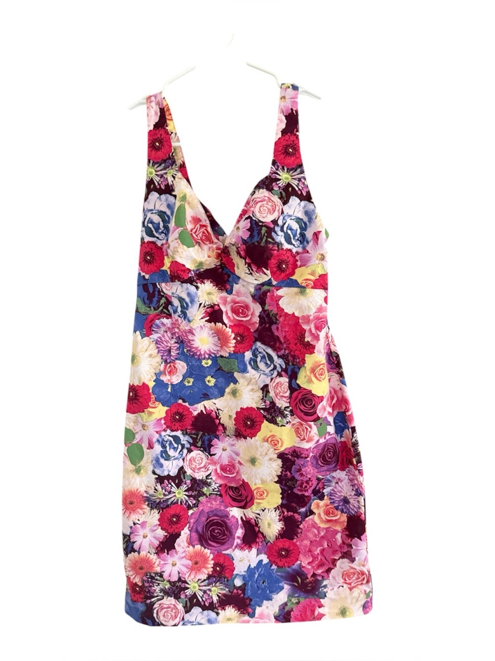 Guess Los Angeles 
Pink and Purple Floral Print Dress